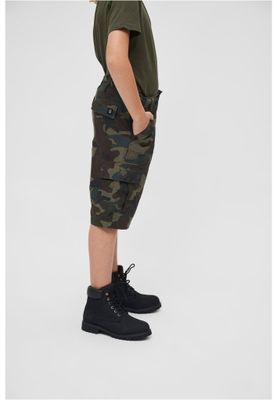 BDU shorts children - woodcamo