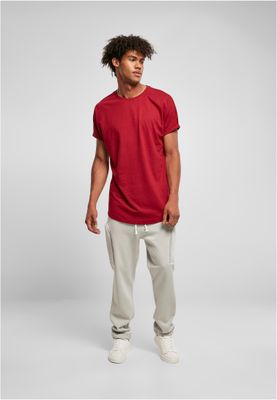 Long Shaped Turnup Tee brickred
