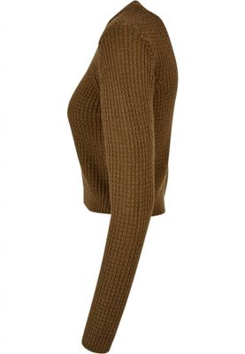 Short Waffle Sweater for Ladies