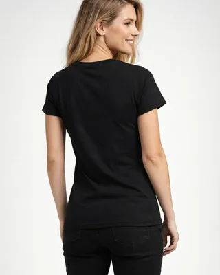 AC/DC - PWR-Up Vertical Logo Girly Tee