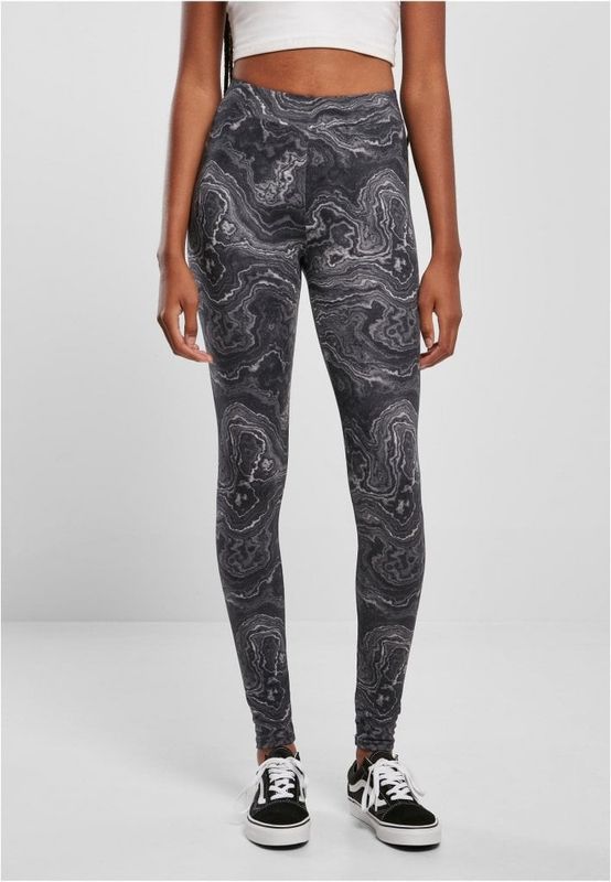 Black oil leggings