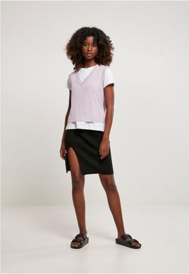 Ladies Short Knittd Slip On