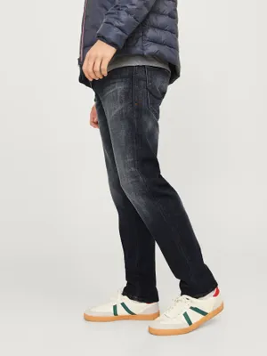 Mörka tapered fit jeans herr - MIKE