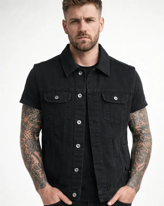 Denim vest