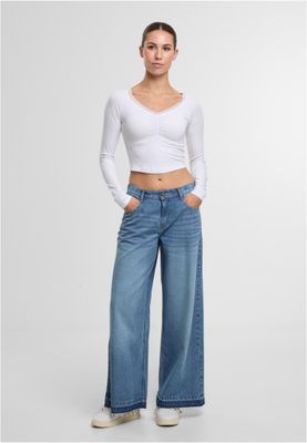 Byxor för dam regular – mid deep blue washed