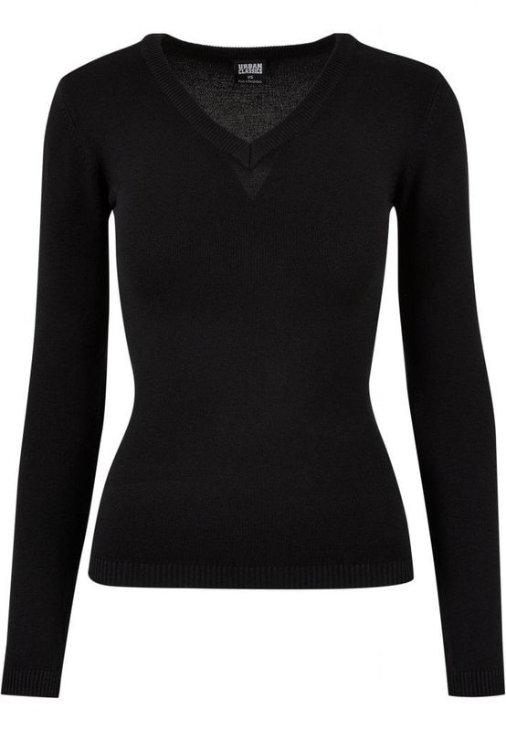 Ladies Knitted V-Neck Sweater