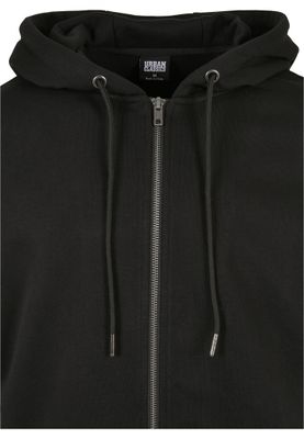 Basic Terry Zip Hoody Huvtröja för herr – svart
