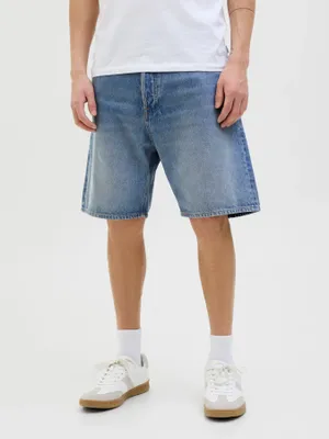 Löst sittande jeansshorts herr