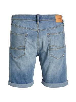 Light blue denim shorts with torns