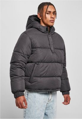 Hooded Cropped Pull Over Jacket
