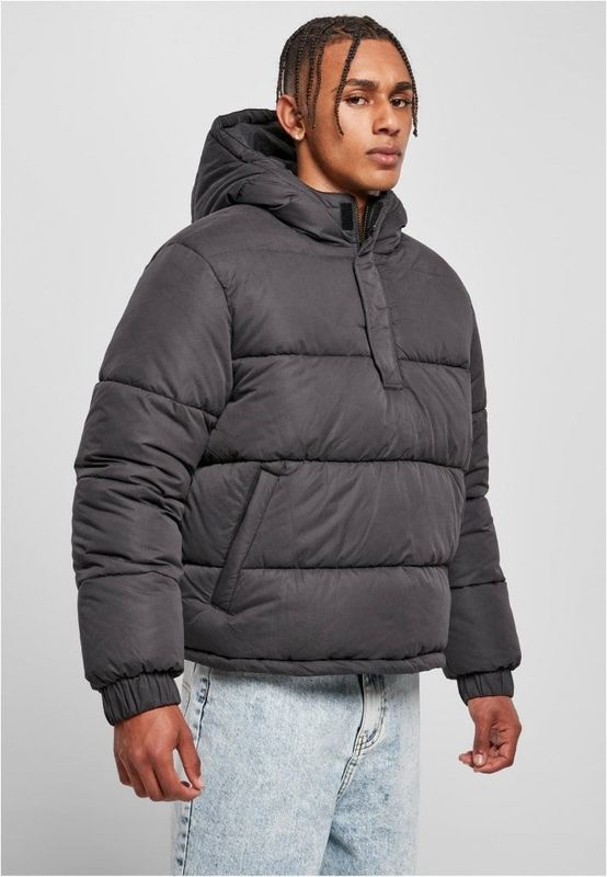 Hooded Cropped Pull Over Jacket