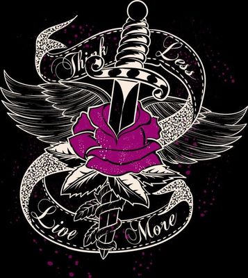 Think less live more ziphoodie ladies
