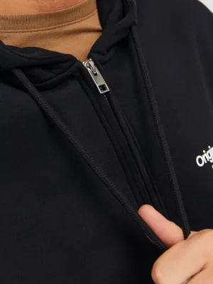 Ziphoodie med 3D-logga