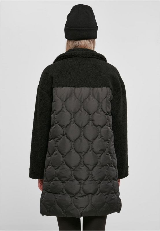 Ladies Oversized Sherpa Quilted Coat