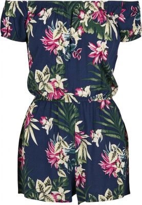 Short jumpsuit with pattern ladies