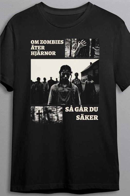 Om zombies äter hjärnor - T-shirt