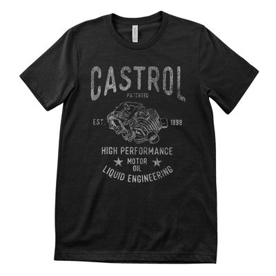 Castrol Motor Oil T-shirt i svart