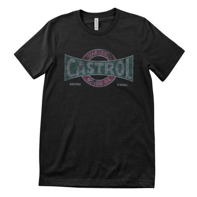 Castrol Vintage T-shirt i svart