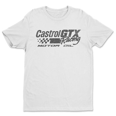 Castrol GTX Auto Racing T-shirt i vit
