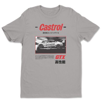 Castrol Retro B&W Racing T-shirt i stormgrey