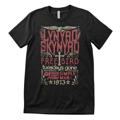 Lynyrd Skynyrd Free Bird T-shirt herr i svart