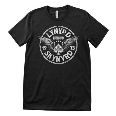 Lynyrd Skynyrd 1973 Circle Patch T-shirt i svart