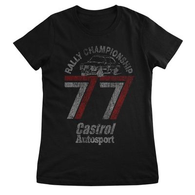 Castrol 77 T-shirt dam i svart