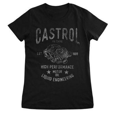 Castrol Motor Oil T-shirt dam i svart