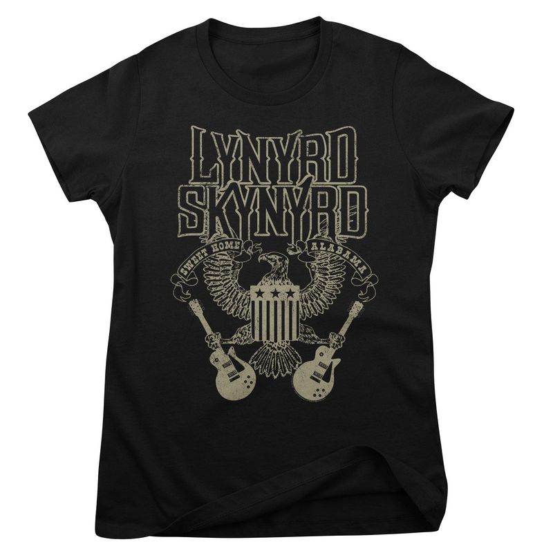 Lynyrd Skynyrd Sweet Home Alabama T-shirt dam i svart