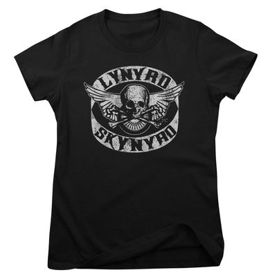 Lynyrd Skynyrd Biker Patch T-shirt dam i svart