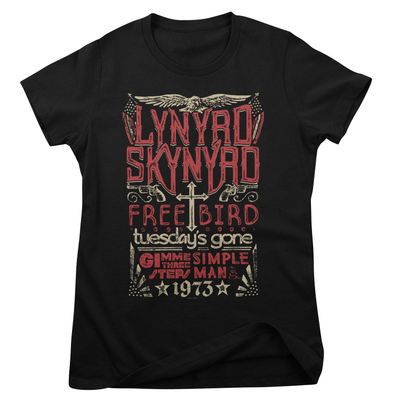 Lynyrd Skynyrd Free Bird T-shirt dam i svart