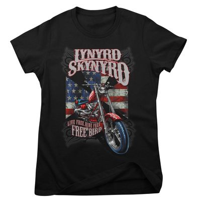 Lynyrd Skynyrd Live Free T-shirt dam i svart