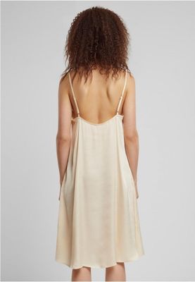 Slip dress in viscose satin