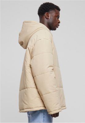 Hooded Block Puffer Jacket