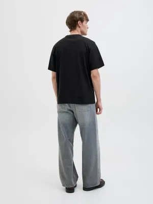 Loose fit T-shirt med rund hals - herr