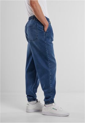 Slim Fit Jogg-jeans för män med dragskoförslutning