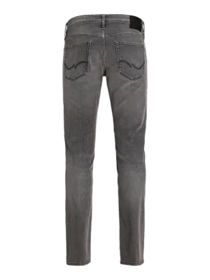 Mörkgrå slim fit jeans med stretch - GLENN
