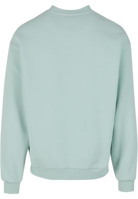 Tröja för herr med fluffy Crewneck – frostmint oversize