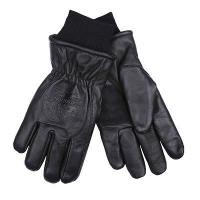 Warm leather gloves