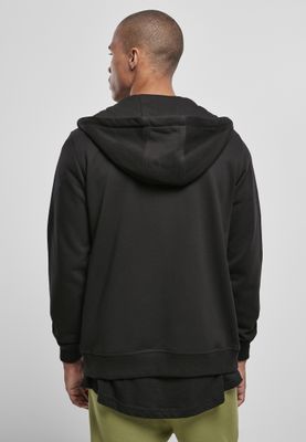 Basic Terry Zip Hoody Huvtröja för herr – svart