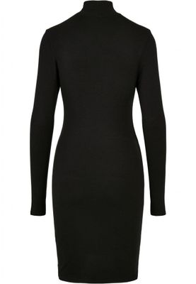 Ladies Stretch Jersey Cut-Out Turtleneck Dress