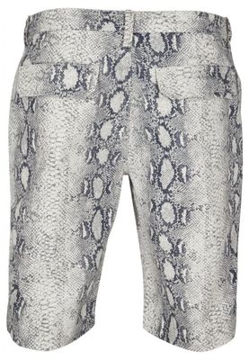 Snake patterned shorts men