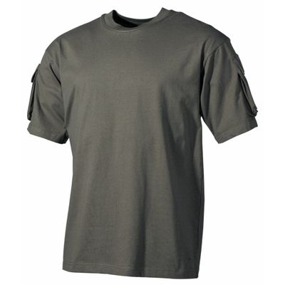 US T-shirt with sleeve pockets