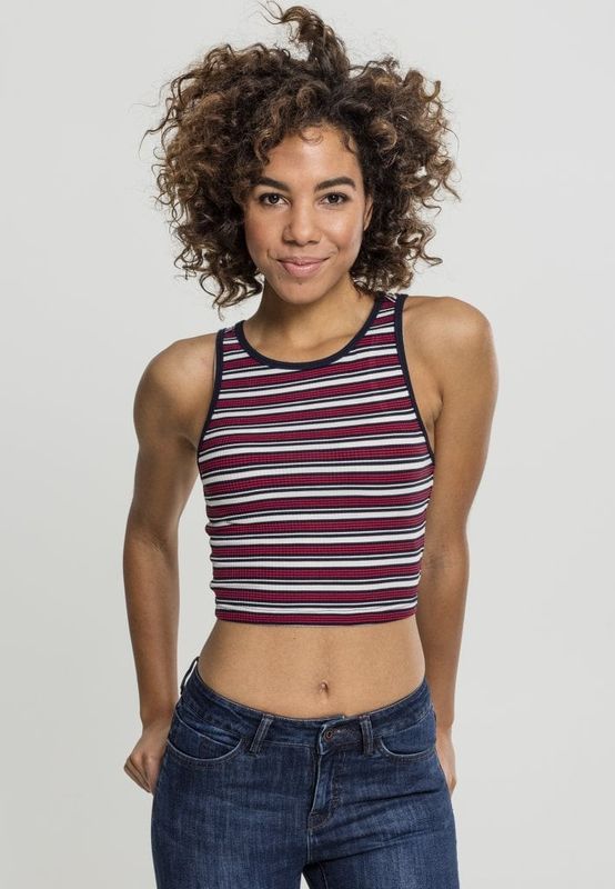 Striped sweater without arms