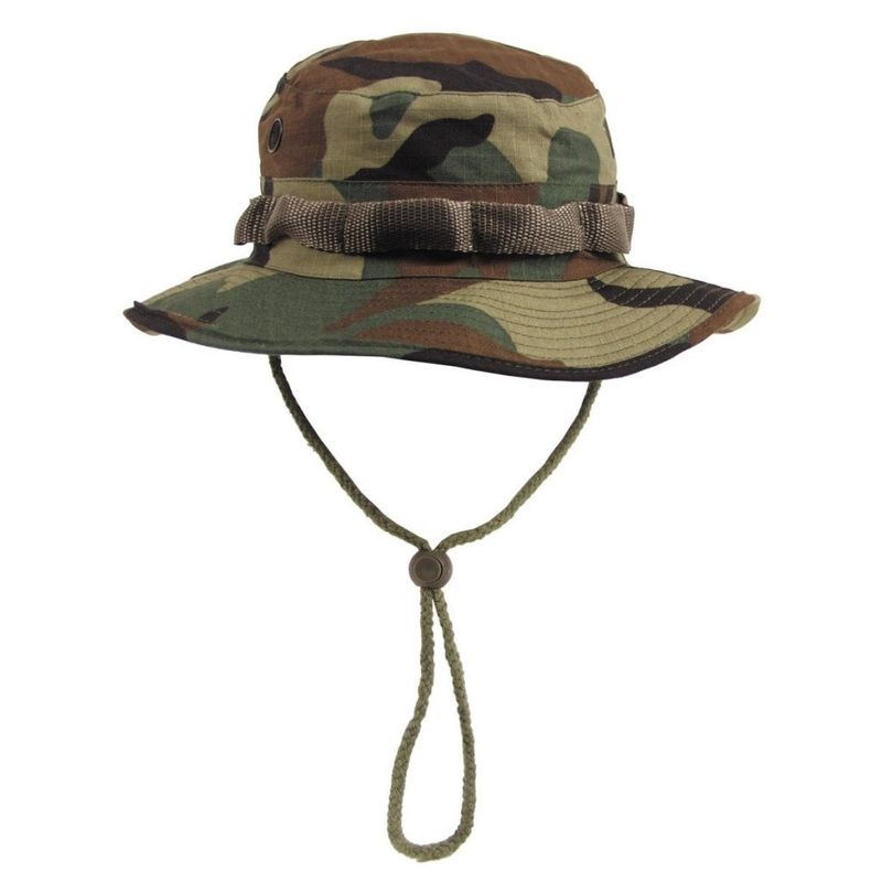Booniehat med ripstop woodland