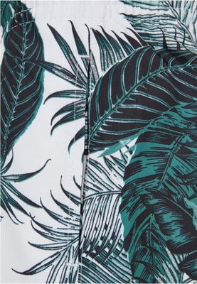 Swim shorts with palm leaves - children