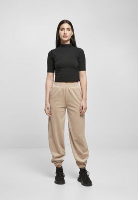 Ladies High Waist Ballon Velvet Sweat Pants