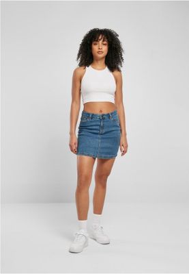 Ladies Organic Stretch Denim Mini Skirt
