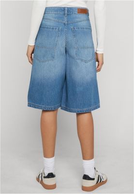 Shorts för dam – ljusblå tvättad