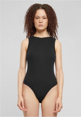 Ribbed sleeveless bodysuit - ladies